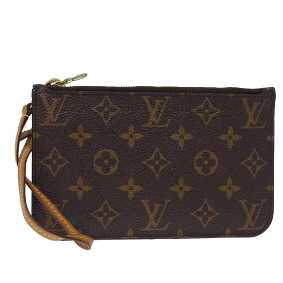 LOUIS VUITTON Monogram Neverfull PM Pouch LV Auth 72141 - Picture 1 of 16